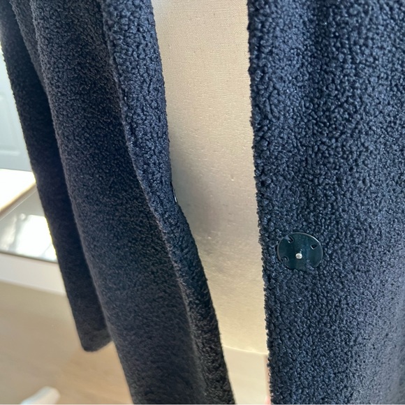 NWT Kenneth Cole NY Soft Teddy Black Collared Medium Weight 1 Button Jacket - Picture 3 of 14